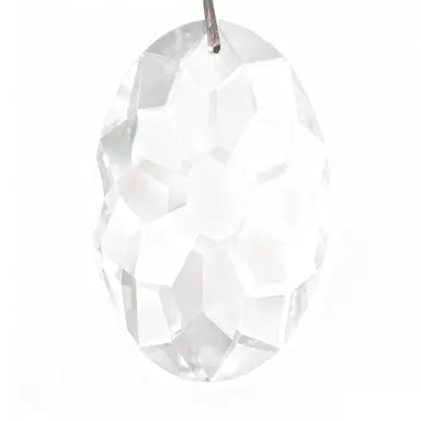 JU7CER 1PC Crystal Wind Chime - Hanging Prism Pendant, Tree of Life Hanging Decoration, Window Ornament, Garden Light Catcher for Weddings, Christmas Must-Have