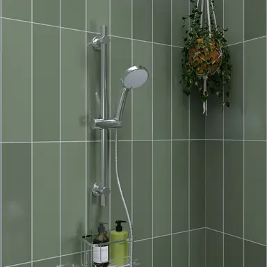 Croydex Presion Pressure Boosting Shower Head with 5 Settings - Chrome