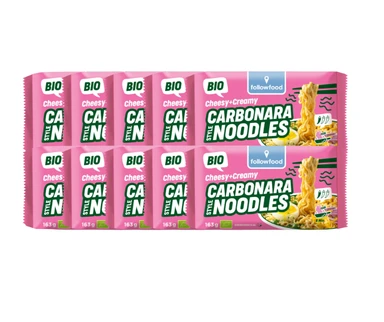 followfood Bio Cheesy+Creamy Carbonara Noodles 163 g X 10