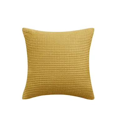 Deconovo velourskussenhoes gouden kleur 45 x 45 cm, 1 stuk