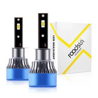 Roadsun H1 LED Bulbs Plug-N-Play Installation Foglight Bulb Ultra Bright 6000K Pure White IP68 Waterproof