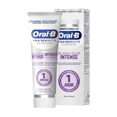 Oral-B - 3D White Clinical - Dentifrice blancheur radiant - 75 ml