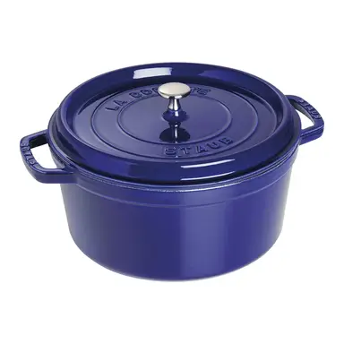 Staub Bräter 28 cm rund dunkelblau