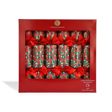 Penny Kennedy Set of 6 Winter Berries 13" Premium Crackers