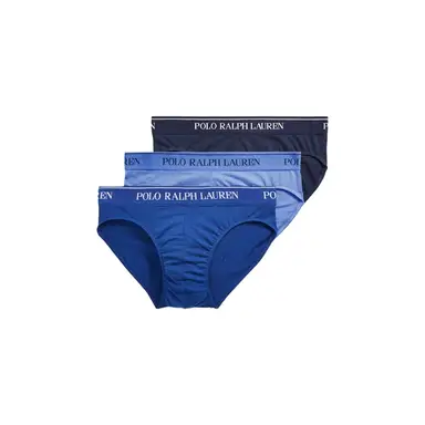 Ralph Lauren Low-Rise-Brief 3-Pack - Navy/Saph Star/Blue