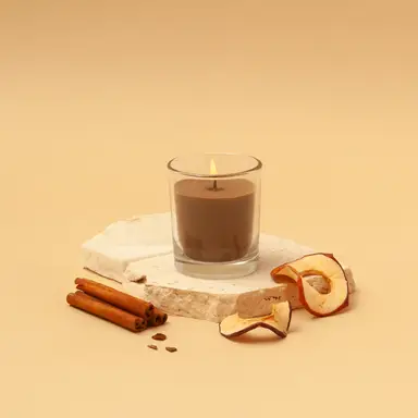 Spaas Candle Warm Wonder Glass Jar 25h Burn Time Brown