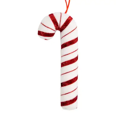 Christmas Workshop 22cm White & Red Candy Cane Hanging Xmas Tree Deco