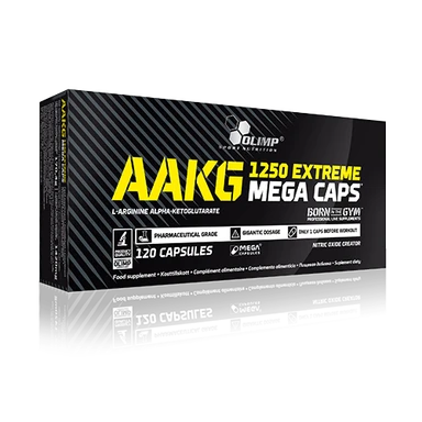 Body&Fit AAKG eXtreme 1250 Mega Caps - 120 capsules