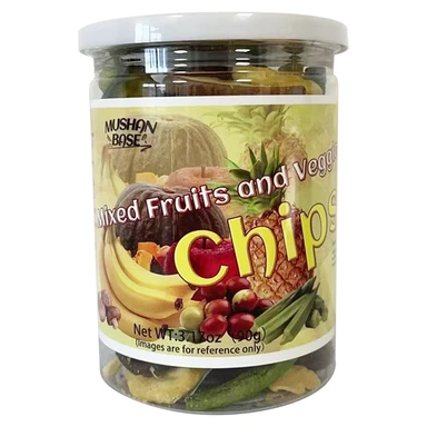 MUSHAN BASE Gemengde Fruit- en Groentechips 90g