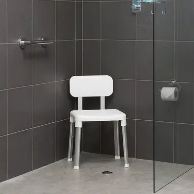 Croydex Assistive Shower Seat with Back & Arm Rests
