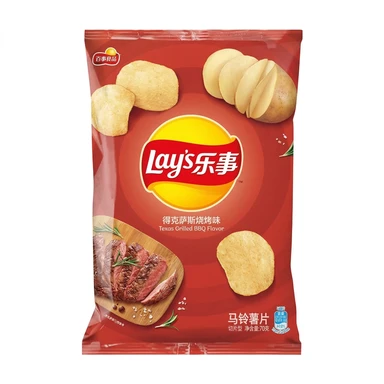 Lay's Potato Chips Texas BBQ Flavor 70g