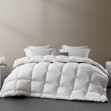 MENDALE Duvet Insert - Duck Feather and Down Duvet -Cosy Quilt for Summer, Autumn & Winter, Extra Warm, Thick & Cosy Winter Quilt for Cold Nights 135*200 cm