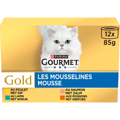 Purina GOURMET® GOLD Boîte pour chat Les mousselines au poulet - 12 x 85 g
