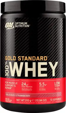 Optimum Nutrition Gold Standard 100% whey proteïne, heerlijke aardbei 300 gram (10 porties)