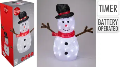 SNOWMAN 40LED 40CM
