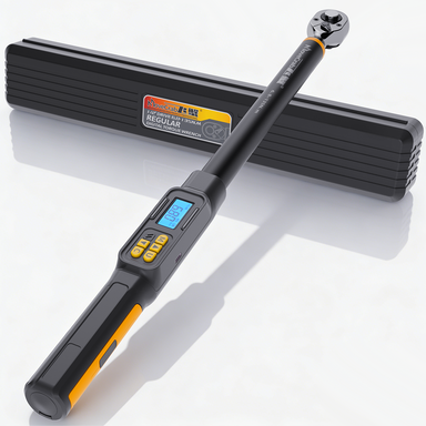 Movecrab Professioneller Digital-Drehmomentschlüssel, 1/2" Antrieb, 6,8–135 Nm , ±2% Genauigkeit, Hochpräzises LED-Display mit Nm/in-lb/ft-lb/kg-cm, Vibrations-, akustisches und Lichtalarm, Reparaturwerkzeug für Autos, Motorräder und Fahrräder