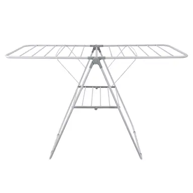 JVL Strong Winged Laundry Washing Clothes Drying Airer - White