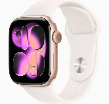 APPLE Watch Series 11 GPS 42mm Rose Gold Aluminium Case with Light Blush Sport Band - S/M