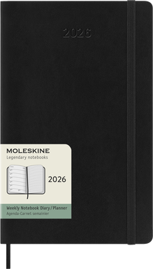MOLESKINE Agenda 12M Semainier Grand Format Souple