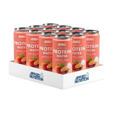 Applied Nutrition Sparkling Protein Water Tropical Burst Flavour Multipack - 12 x 330 ml