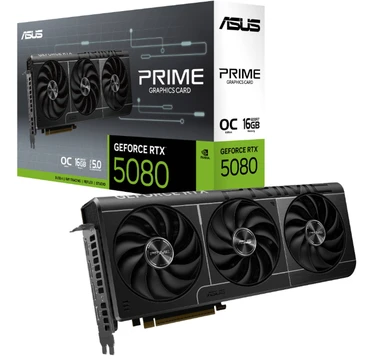 ASUS PRIME GeForce RTX 5080 OC PRIME-RTX5080-O16G Grafikkarte 16GB GDDR7, 2xHDMI, 3xDP