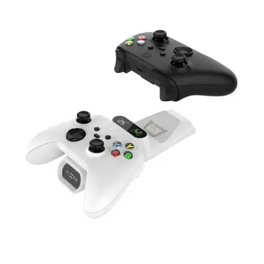 FIXED Double station de charge de manettes sans fil pour Xbox Series S, X et One, blanc