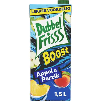 DubbelFrisss Boost Appel Perzik Sap - 1.5 L