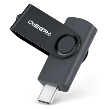 DigiEra CUS310 USB 3.0 128GB USB-Speicherstick ABS+Aluminium 1 Stück Schwarz
