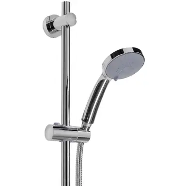 Croydex Presion Pressure Boosting Shower Set - Riser Rail/Shower Head/Hose - Chrome
