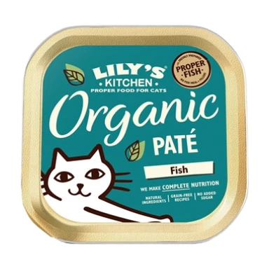 Lily’s Kitchen Cat Organic Paté Fish mit Bio-Fisch Multipack 19 x 85 g