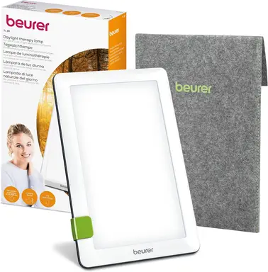 Beurer TL30UK SAD Lamp, Daylight Therapy Lamp with 10,000 lux, Adjustable stand and travel bag. UV-Free LED Light