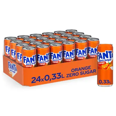 FANTA Zero Sugar Orange Dose 24x0,33L