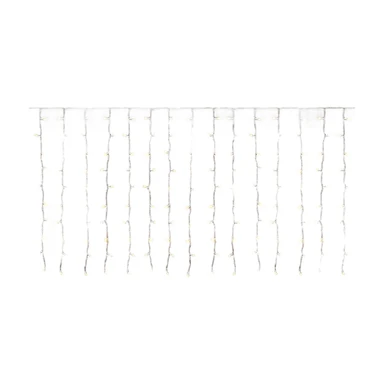 SALCAR Rideau Lumineux LED Pluie Verglaçante 3x1m pour Fenêtre Balcon, 150 LEDs Guirlande Lumineuse Extérieur Intérieur Noël, Décoration Noël Suspendue avec 8 Modes Timer Mémoire, Blanc Chaud