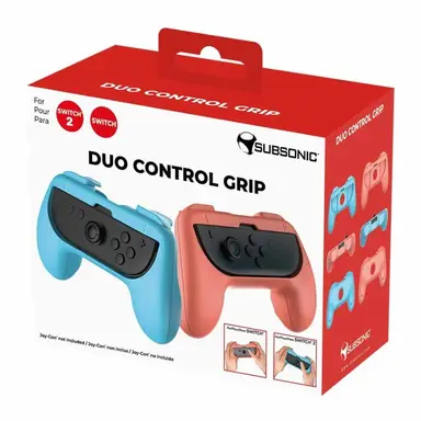 SUBSONIC Lot de 2 poignées de manettes pour Joy-Con compatibles Switch 2 et Switch