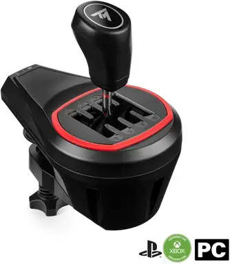 Thrustmaster TH8S Shifter Add-On Levier de vitesse pour PC/consoles - Noir et rouge