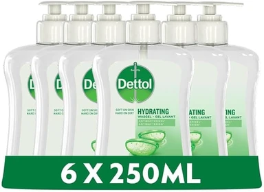Dettol Handzeep - Antibacterieel - Verzachtend - Aloë Vera - 6 x 250 ml