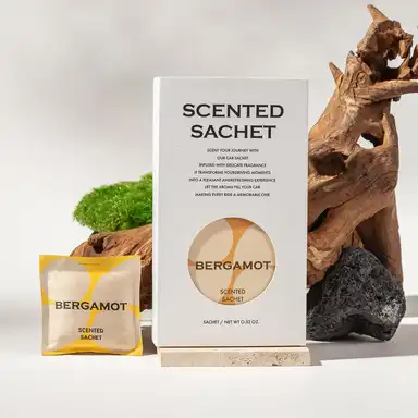 Zooly Car Scented Sachet Set - Lime Basil Mandarin (Yellow), 12G, 1 Set