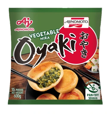 AJINOMOTO Vegetable Nira OYAKI Dumplings 600g (15 Pcs) - Japanese Gyoza Snacks
