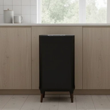 Tower Ozone Sensor Bin with Legs 65L, Black