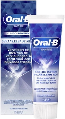 ORAL-B Toothpaste - 3D White Sparkling Mint 75 ml