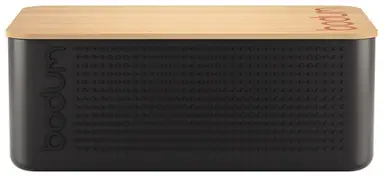 Bodum BISTRO brooddoos - Zwart met bamboe deksel