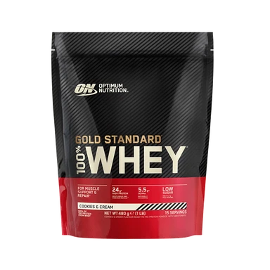 Optimum Nutrition Whey 100% Gold Standard Protéine de whey en poudre saveur cookies & cream - 480 g