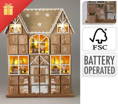 Koopman Adventskalender Huis Rood