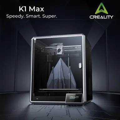 Creality K1 MAX 3D-printer | 600mm/s afdruksnelheid | 300°C hoge-temperatuuruitlaat | Directe extrusie | Dubbele Z-as | Stabiele kubusframe | Handmatige automatische niveau-inrichting | Bouwvolume van 11,81x11,81x11,81 inch