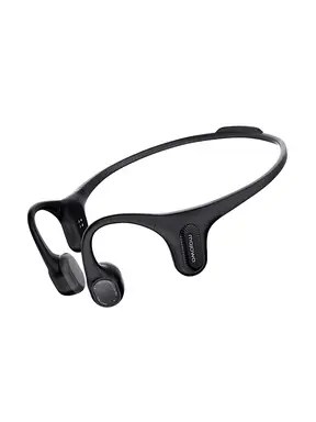Mojawa Casque Sport à Conduction Osseuse Aerra, Écouteurs de Sport Étanches IP67 à Oreille Ouverte, Bluetooth Sans Fil avec Micro, Confortables et Sécurisés pour la Course et le Cyclisme, Noir