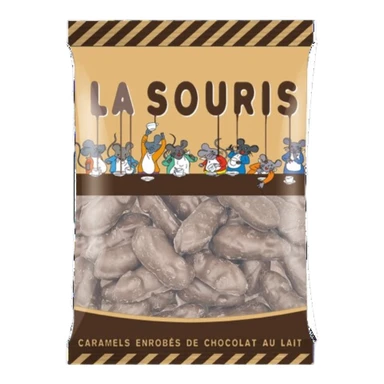 La Souris Caramels enrobés de chocolat au lait - 220 g