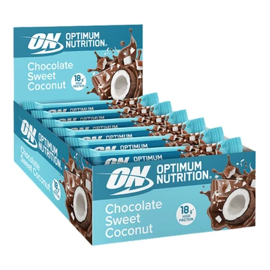 Optimum Nutrition Protein Nutrition Bar Chocolate Sweet Coconut Flavour - 12 x 59g