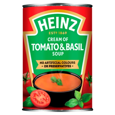 Heinz Cream Of Tomato Soup With A Hint Of Basil 400g