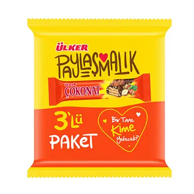 ULKER COKONAT chocolade-omhulde wafels 3 x 33 g