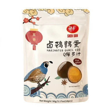 Shen Dan Marinated Quail Eggs Five Spice 90g